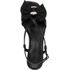 image:imageKARL LAGERFELD Womens Suttyn Heeled Sandal With BowBlackWhite
