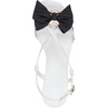 image:imageKARL LAGERFELD Womens Suttyn Heeled Sandal With BowBright WhiteBlack