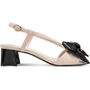image:imageKARL LAGERFELD Womens Suttyn Heeled Sandal With BowNew NudeBlack