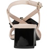 image:imageKARL LAGERFELD Womens Suttyn Heeled Sandal With BowNew NudeBlack