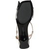 image:imageKARL LAGERFELD Womens Suttyn Heeled Sandal With BowNew NudeBlack