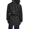 image:imageKARL LAGERFELD Womens Trench Coat With Logo PinsBlack