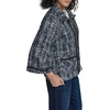 image:imageKARL LAGERFELD Womens Tweed Capelet CoatBlue Multi