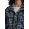 image:imageKARL LAGERFELD Womens Tweed Capelet CoatBlue Multi