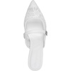 image:imageKARL LAGERFELD Womens Vadyn Pointed Toe Flat Loafer MulesBright White