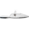 image:imageKARL LAGERFELD Womens Vadyn Pointed Toe Flat Loafer MulesBright White