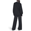 image:imageKARL LAGERFELD Womens Varsity Cardigan With Patch SweaterBlackSoft White