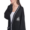 image:imageKARL LAGERFELD Womens Varsity Cardigan With Patch SweaterBlackSoft White