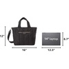image:imageKARL LAGERFELD Womens Voyage Tote Bag With Adjustable StrapDark BlackGunmetal