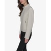 image:imageKARL LAGERFELD Womens Zip Front Faux Leather JacketIvory