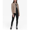 image:imageKARL LAGERFELD Womens Zip Front Faux Leather JacketLatte