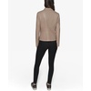 image:imageKARL LAGERFELD Womens Zip Front Faux Leather JacketLatte