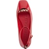 image:imageKARL LAGERFELD Womens Zyvia Ankle Strap Ballet FlatsClassic Red