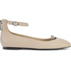image:imageKARL LAGERFELD Womens Zyvia Ankle Strap Ballet FlatsDusty Nude
