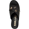 image:imageKARL LAGERFELD womens Caleigh Atelier Wedge Sandal With PinsBlack