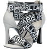 image:imageKARL LAGERFELD womens Careliz Evening Strappy Dress Heel With Belt DetailSoft White