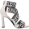 image:imageKARL LAGERFELD womens Careliz Evening Strappy Dress Heel With Belt DetailSoft White