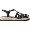 image:imageKARL LAGERFELD womens Chaselyn Fisherman Espadrille Sandal With PinsBlack