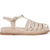 image:imageKARL LAGERFELD womens Chaselyn Fisherman Espadrille Sandal With PinsDusty Nude