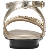 image:imageKARL LAGERFELD womens Christiano Strappy Flat SandalWhite Gold