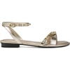 image:imageKARL LAGERFELD womens Christiano Strappy Flat SandalWhite Gold