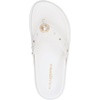 image:imageKARL LAGERFELD womens Hayze Flip Flop With Pearl EmbellishmentsBright White