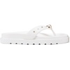image:imageKARL LAGERFELD womens Hayze Flip Flop With Pearl EmbellishmentsBright White