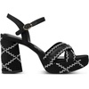 image:imageKARL LAGERFELD womens Hickory Platform Ankle Strap HeelBlack