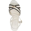 image:imageKARL LAGERFELD womens Hickory Platform Ankle Strap HeelCream