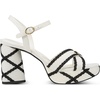 image:imageKARL LAGERFELD womens Hickory Platform Ankle Strap HeelCream