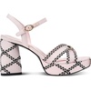 image:imageKARL LAGERFELD womens Hickory Platform Ankle Strap HeelLight Blush