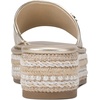 image:imageKARL LAGERFELD womens Keswick Platform Espadrille SandalWhite Gold