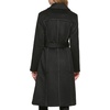 image:imageKARL LAGERFELD womens Legacy Military Long Wool CoatBelted Studded Black