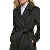 image:imageKARL LAGERFELD womens Legacy Military Long Wool CoatBelted Studded Black