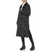 image:imageKARL LAGERFELD womens Legacy Military Long Wool CoatCollared Wool Black