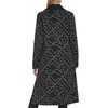 image:imageKARL LAGERFELD womens Legacy Military Long Wool CoatCollared Wool Black