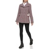 image:imageKARL LAGERFELD womens Legacy Military Long Wool CoatPleated Red Multi