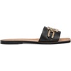 image:imageKARL LAGERFELD womens Marzella Flat Sandal With Chain DetailsBlack