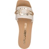 image:imageKARL LAGERFELD womens Marzella Flat Sandal With Chain DetailsCream