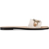 image:imageKARL LAGERFELD womens Marzella Flat Sandal With Chain DetailsCream