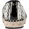 image:imageKARL LAGERFELD womens Millicent Flat Espadrille SandalBlackWhite
