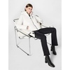 image:imageKARL LAGERFELD womens Stand Collar Short Puffer JacketHooded White