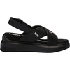 image:imageKARL LAGERFELD womens Tilda Criss Cross Wedge Sandal With PinsBlack