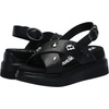 image:imageKARL LAGERFELD womens Tilda Criss Cross Wedge Sandal With PinsBlack