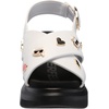 image:imageKARL LAGERFELD womens Tilda Criss Cross Wedge Sandal With PinsBright White