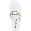 image:imageKARL LAGERFELD womens Vardice Flip Flop Sandal With Chain DetailBright White