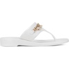 image:imageKARL LAGERFELD womens Vesperina Flip Flop Sandal With Chain EmbellishmentBright White