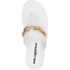 image:imageKARL LAGERFELD womens Vesperina Flip Flop Sandal With Chain EmbellishmentBright White