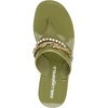 image:imageKARL LAGERFELD womens Vesperina Flip Flop Sandal With Chain EmbellishmentLight Olive