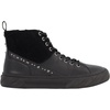 image:imageKarl Lagerfeld Mens Studded High Top Lace Up SneakerBlack